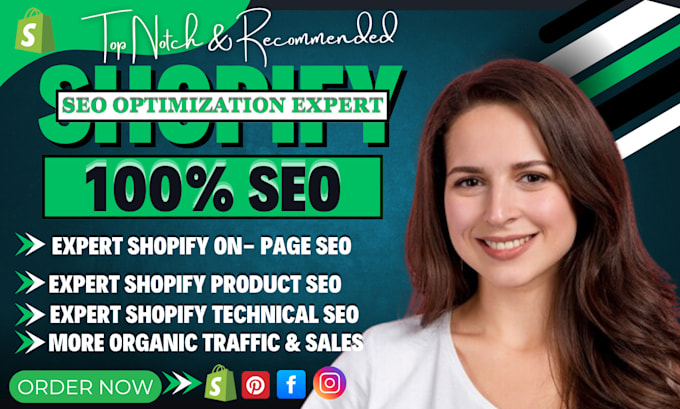 Gig Preview - Do shopify SEO product optimization, shopify traffic product ranking title tags