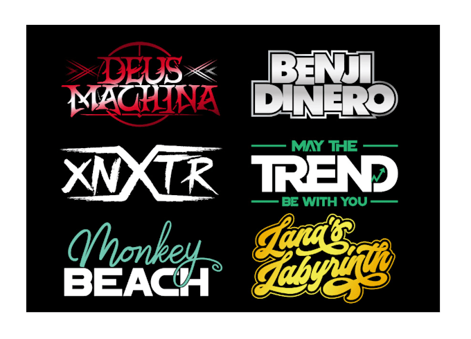 Gig Preview - Create design dj, music, band, typography, metal band logo