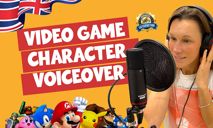 Gig Preview - Record a female video game character voice over