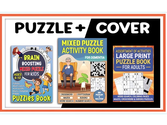 Bestseller - create sudoku, word search, and mazes books for amazon KDP