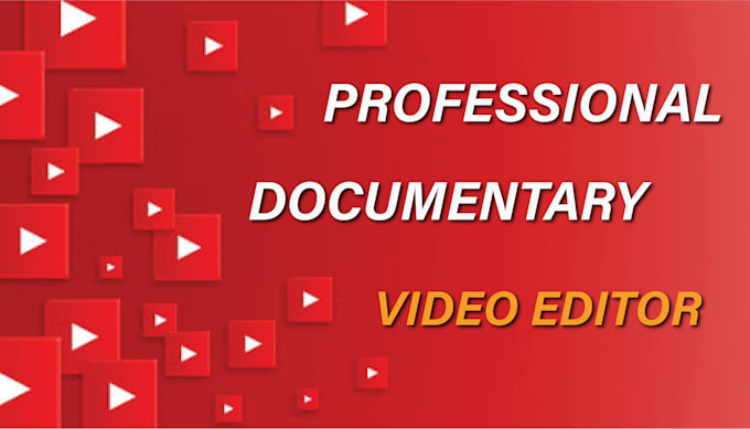 Gig Preview - Be your professional documentary video editor