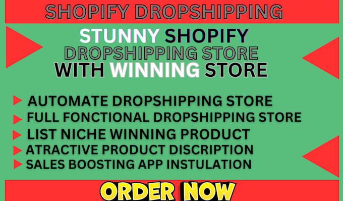 Bestseller - create branded shopify dropshipping store or shopify website