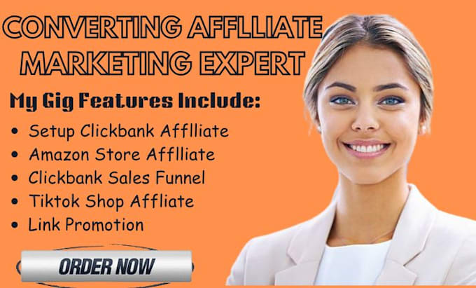 Gig Preview - Setup clickbank affiiate sales funnel amazon store tiktok shop for usa uk market