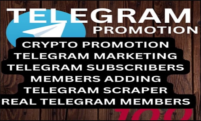 Gig Preview - Do crypto telegram promotion, telegram subscriber, token promotion