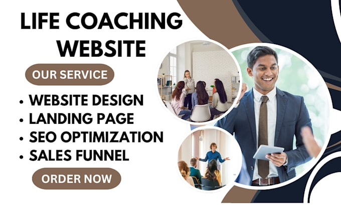 Bestseller - design life coaching website, consulting landing page, coaching sales funnel