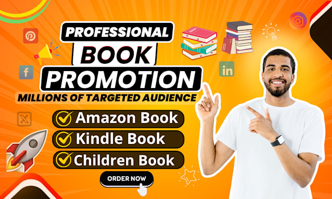 Gig Preview - Do amazon book promotion, ebook marketing, and book promotion