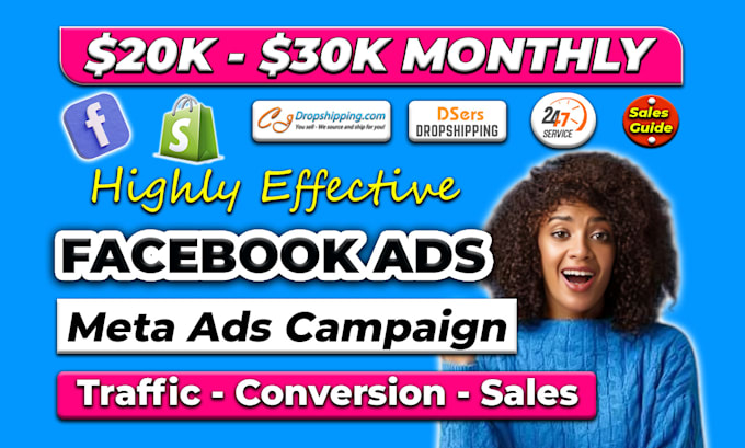 Gig Preview - Run facebook ads, fb ads manager, instagram ads, lead generation, meta campaign