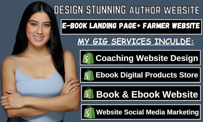 Gig Preview - Wix website redesign, author website, landing page framer website, ebook website