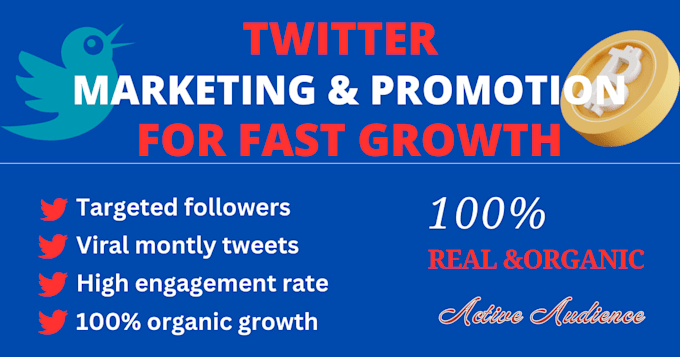 Bestseller - do organic growth twitter x crypto promotion and x  marketing for fast growth