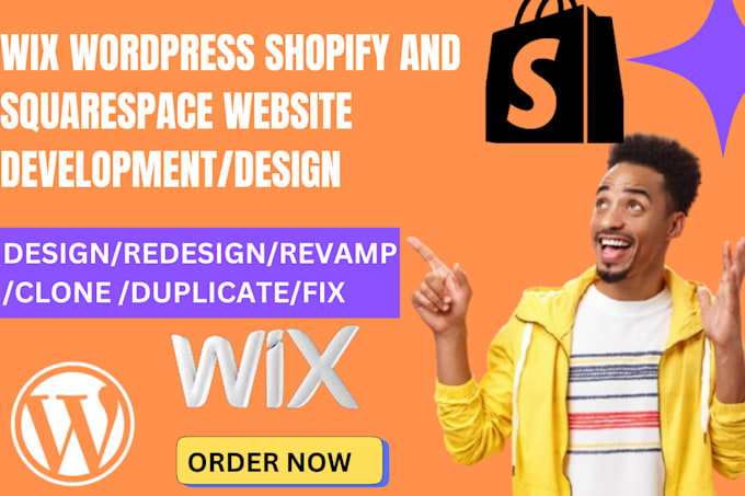 Bestseller - design fix revamp clone redesign wix wordpress squarespace and shopify website