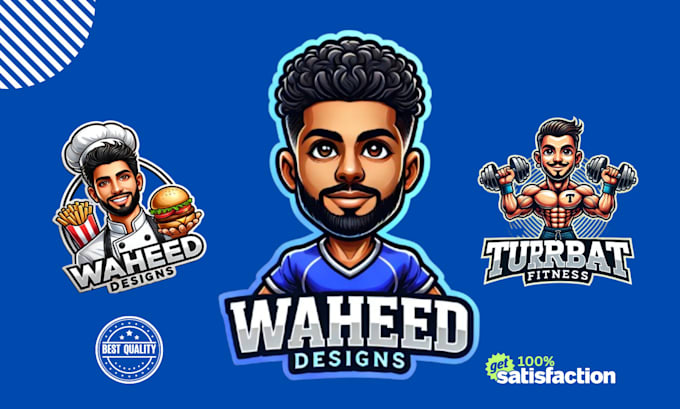 Gig Preview - Design unique caricature and mascot logo for your brand