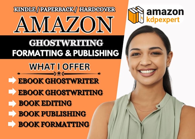 Gig Preview - Be nonfiction ebook ghostwriter amazon book publishing kindle book formatting