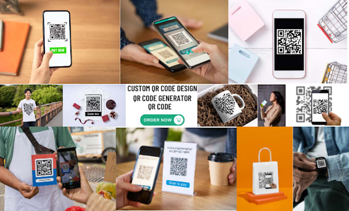 Gig Preview - Create qr code, custom qr code design, qr code generator