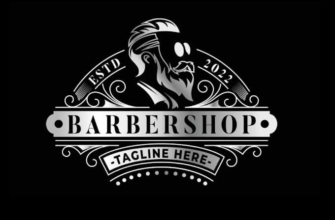 Gig Preview - Make unique, custom barber and barber shop logo