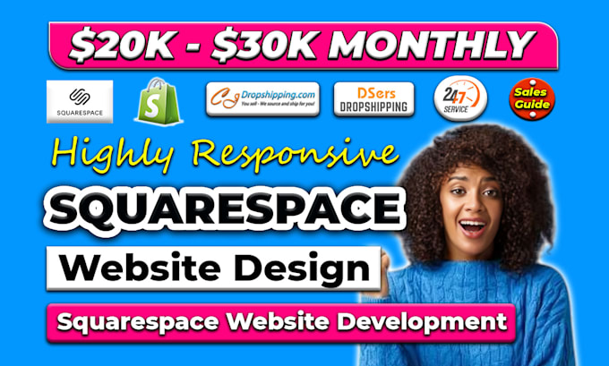 Gig Preview - Design squarespace website, squarespace website redesign, squarespace developer