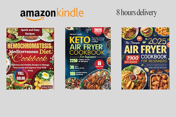 Bestseller - create top selling cookbook cover design within 6 hours