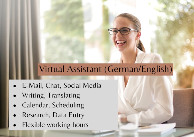 Gig Preview - Be your virtual assistant in german or english