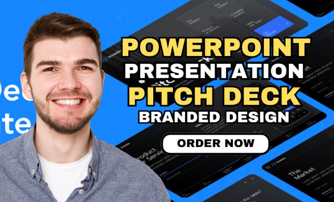 Gig Preview - Do branded powerpoint design pitch deck professional google slide presentation