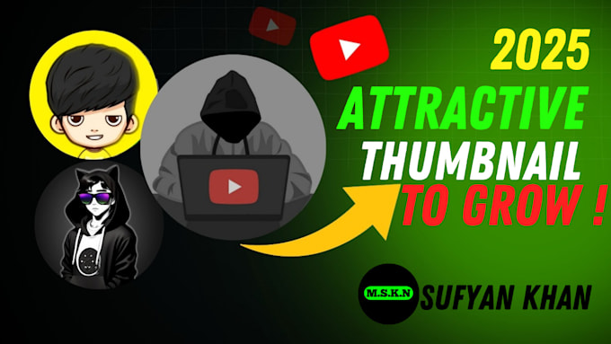 Gig Preview - Design your professional youtube thumbnials