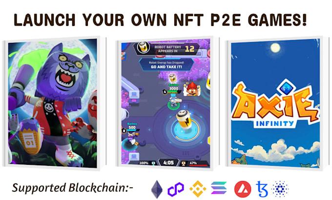 Gig Preview - Develop nft p2e game, nft game, play to earn game, nft metaverse game, web3 game