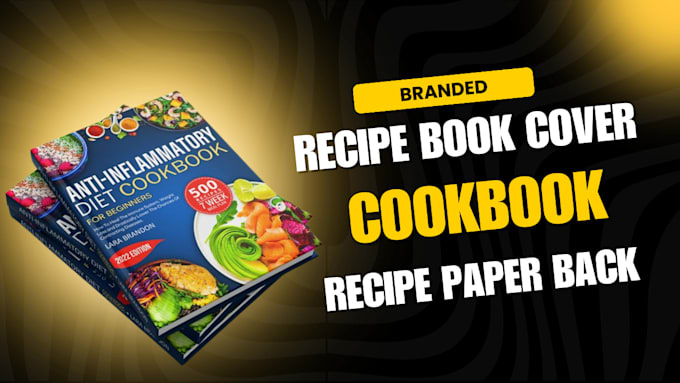 Gig Preview - Design unique cookbook book cover recipe ebook paperback cover ingramspark lulu