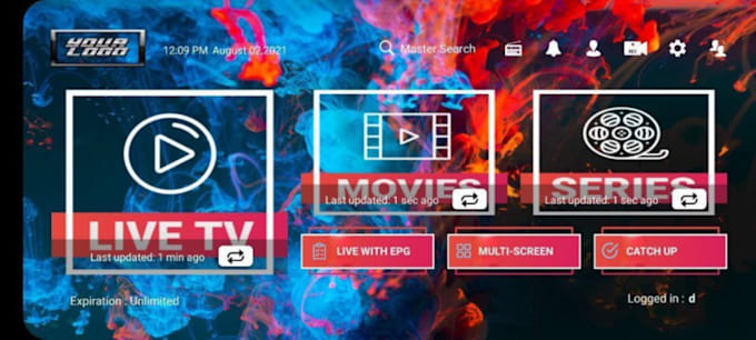 Gig Preview - Iptv rebrand vod app xciptv sparkle tv tivimate ibo player nextv smarters