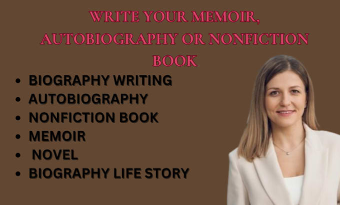 Bestseller - write your book, novel or memoir and autobiography, or nonfiction book