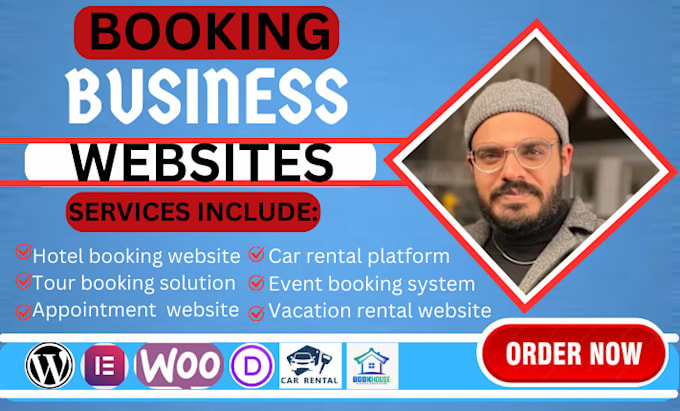 Gig Preview - Build wordpress and appointment house cleaning booking website, car booking web