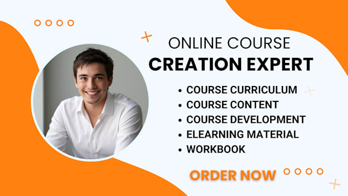 Gig Preview - Create online course creation course content course curriculum training manual