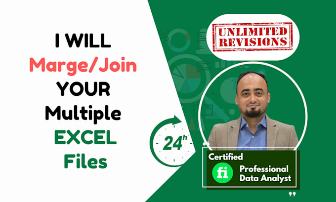 Gig Preview - Marge or join your multiple excel files