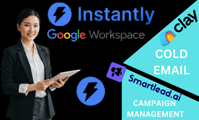 Gig Preview - Setup cold email marketing campaign management clay com instantly ai smartleads