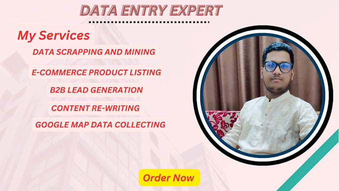 Bestseller - do data entry lead generation data scrapping and mining