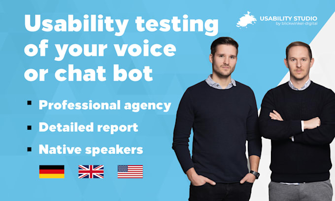 Gig Preview - Professionally test the usability of your voice or chat bot