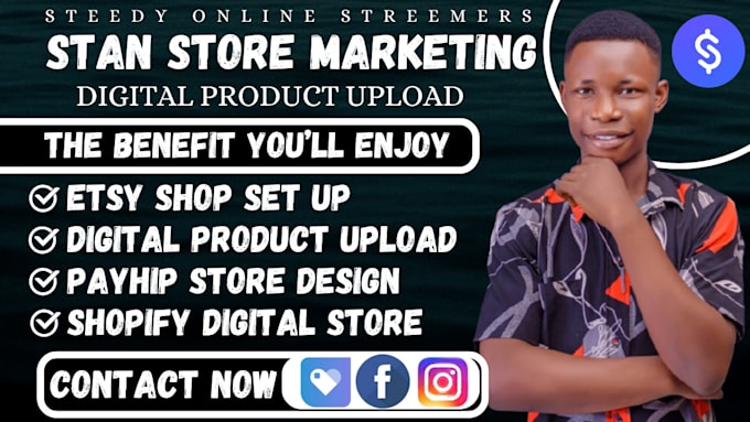 Gig Preview - Create 7 figure shopify digital products store stan store setup esty shop payhip