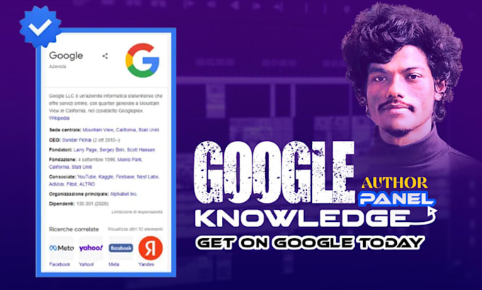 Gig Preview - Create google knowledge panel for author or writer