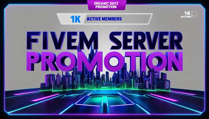 Gig Preview - Setup fivem server promotion, discord promotion, fivem advertisement