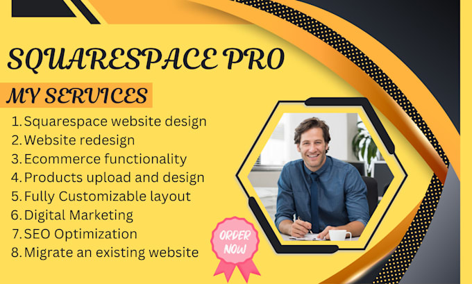 Gig Preview - Design or redesign squarespace website, squarespace store, and marketing setup