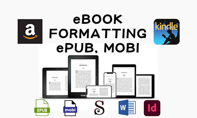 Gig Preview - Do ebook conversion from PDF, word, indesign into epub and kindle formats