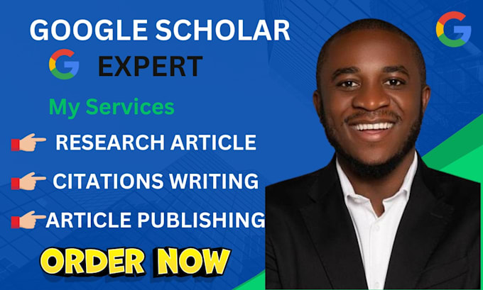 Gig Preview - Write and publish your research article journal on google scholar in high index