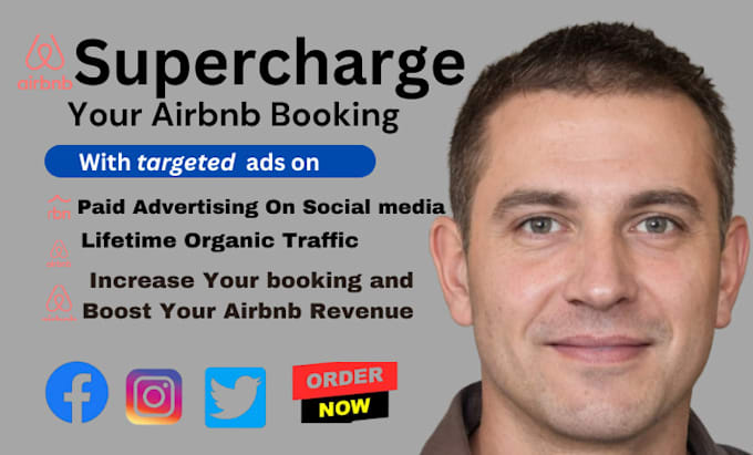 Gig Preview - Do airbnb promotion, airbnb listing, airbnb booking, airbnb marketing, vrbo