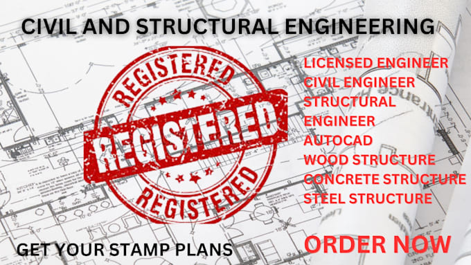 Gig Preview - Civil and structural engineering pe stamps in texas, florida, south carolina