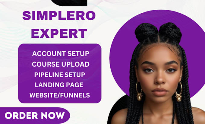 Gig Preview - Build your simplero course website simplero landing page simplero course upload