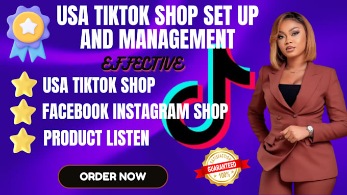 Gig Preview - Setup usa tiktok dropshipping shop, fb ig meta shop or tiktok shop marketing