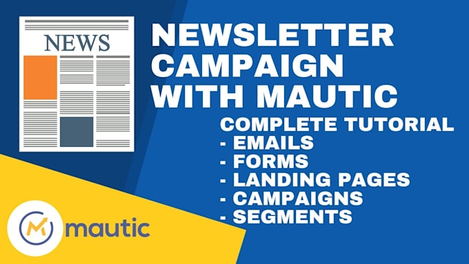 Gig Preview - Build pmta mautic email campaign mjml, landing page