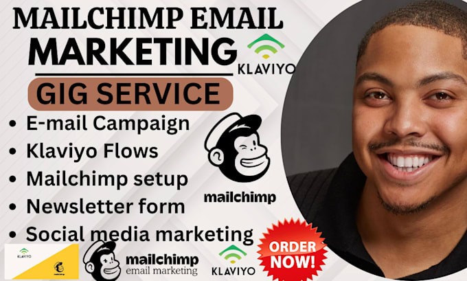 Gig Preview - Do mailchimp email marketing email campaign newsletter template and automation