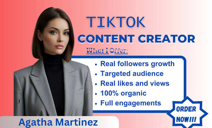 Gig Preview - Be your tiktok manager, tiktok content creator, tiktok video editing, tiktok ads