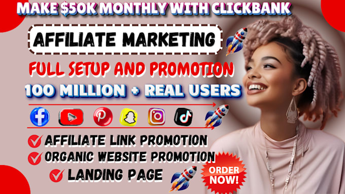 Bestseller - do clickbank affiliate marketing link promotion, affiliate amazon website