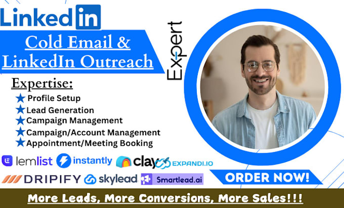 Bestseller - set up and manage high converting cold email and linkedin outreach campaign