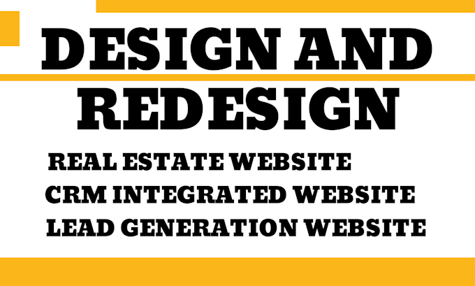 Gig Preview - Design a commercial real estate lead generation and crm integrated website