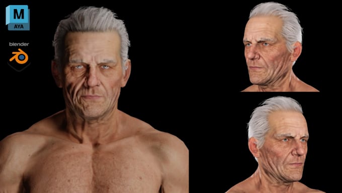 Gig Preview - 3d realistic character modeling 3d unreal engine 5 character xgen hair design